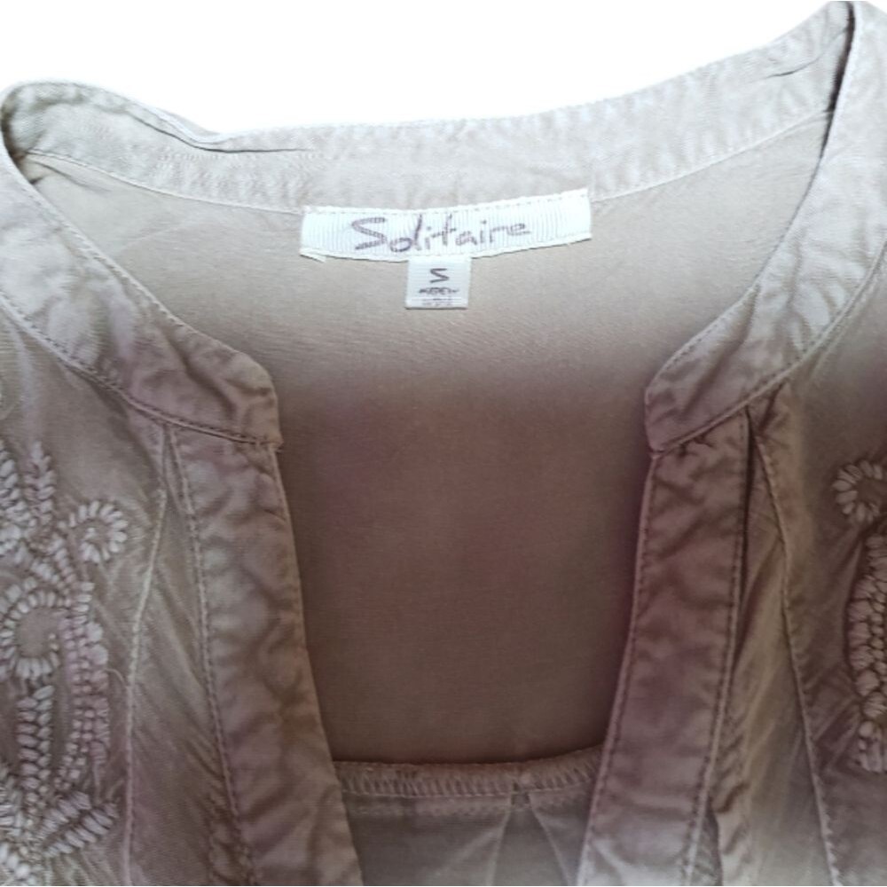 Solitaire Embroidered Button Down Shirt - image 7